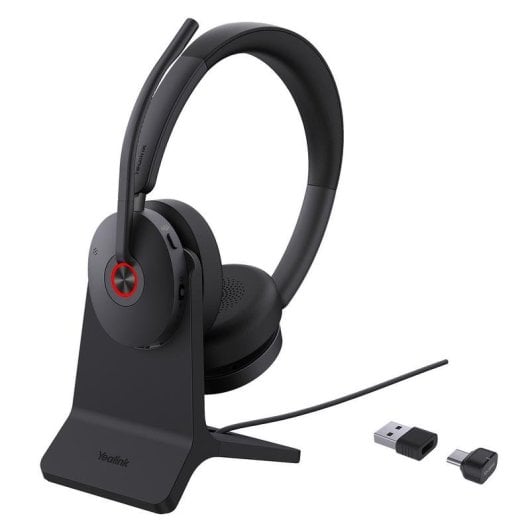 Auriculaires Yealink BH74 sans fil Bluetooth ANC pour bureau Teams USB-C/A Noir