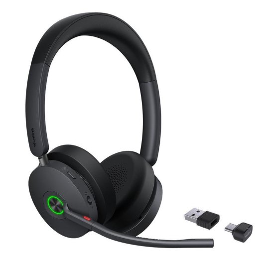 Casque Yealink BH74 sans fil Bluetooth avec réduction active de bruit, bureau, noir
