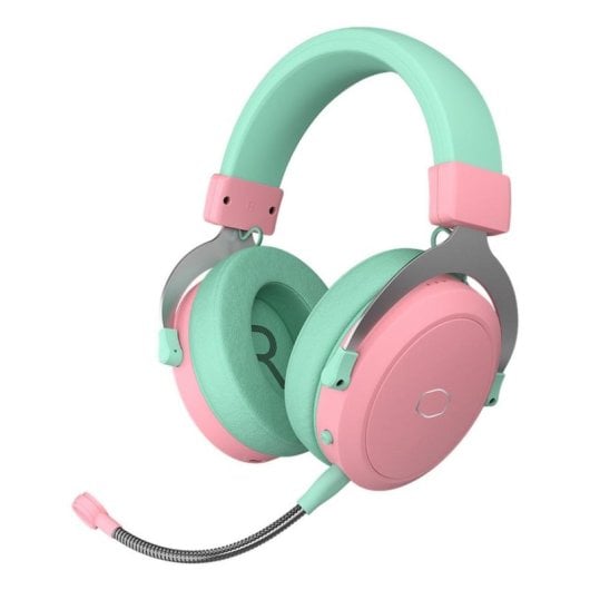 Auriculaires Cooler Master CH351 sans fil et filaire 2,4 GHz/Bluetooth Gaming micro détachable Noir Vert Rose