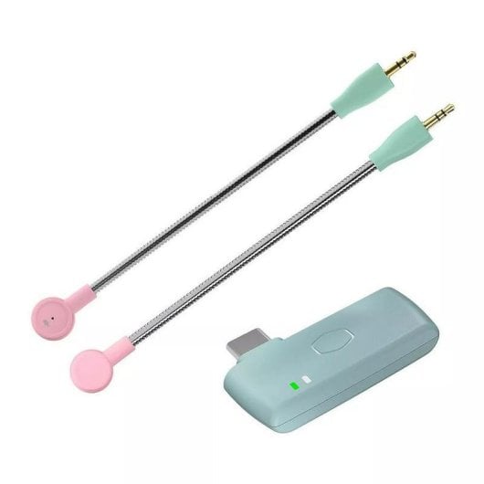 Auriculaires Cooler Master CH351 sans fil et filaire 2,4 GHz/Bluetooth Gaming micro détachable Noir Vert Rose