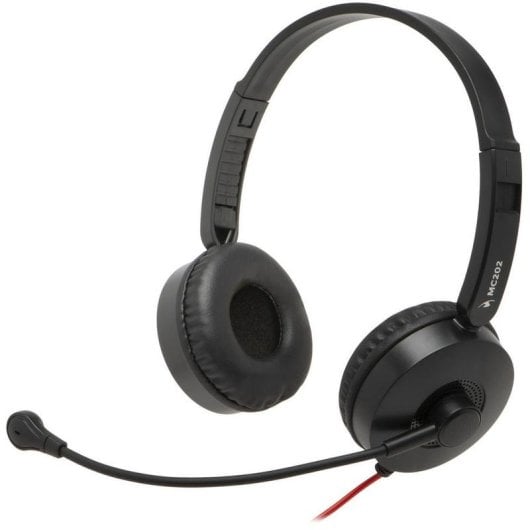 Casque Bluestork MC202-L sans fil, connexion jack 3,5 mm, stéréo, supra-aural, noir