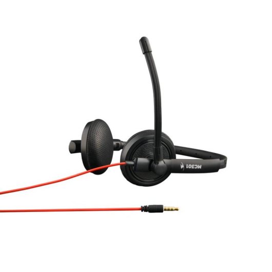 Auriculares Bluestork MC301 con cable Jack 3,5 mm pour bureau avec micro antibruit noirs