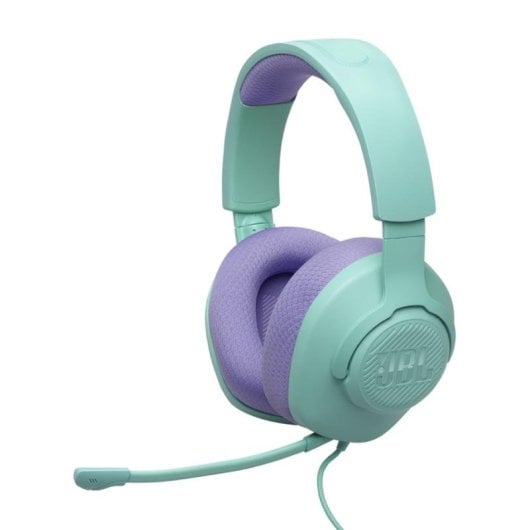 Auriculares JBL Quantum 100M2 com fio Jack 3,5 mm Gaming Microfone Removível Azul Ciano