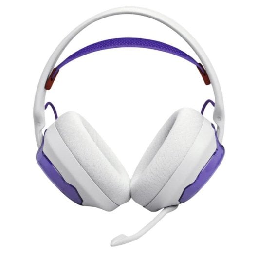 Auriculaires JBL Quantum 250 filaires Jack 3,5 mm pour Gaming avec microphone amovible violet et blanc