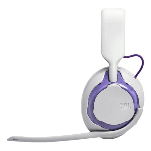 Auriculaires JBL Quantum 250 filaires Jack 3,5 mm pour Gaming avec microphone amovible violet et blanc