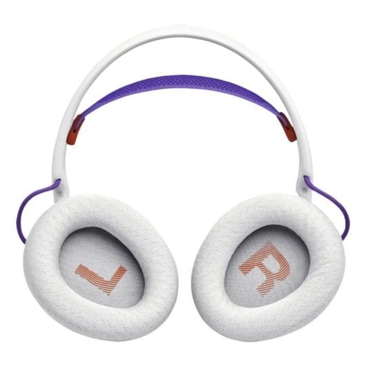 Auriculaires JBL Quantum 250 filaires Jack 3,5 mm pour Gaming avec microphone amovible violet et blanc