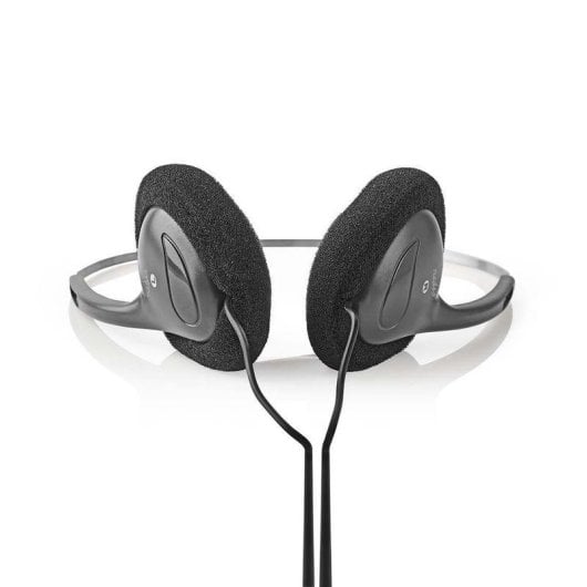 Auriculaires Nedis HPWD1101BK filaires Jack 3,5 mm utilisation PC supra-aural noir