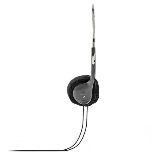 Auriculaires Nedis HPWD1101BK filaires Jack 3,5 mm utilisation PC supra-aural noir