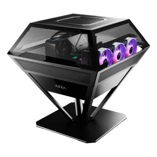 Boîtier Azza Diamond CSAZ-812 Pyramid RGB ATX/ITX/micro ATX Verre trempé