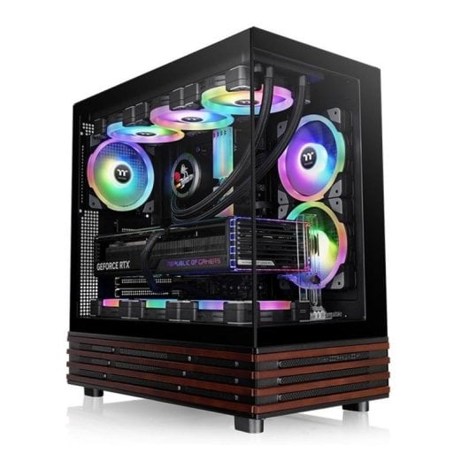 PC-Gehäuse Thermaltake View 270 Plus WS ARGB Midi Tower Schwarz Glas ARGB-Lüfter