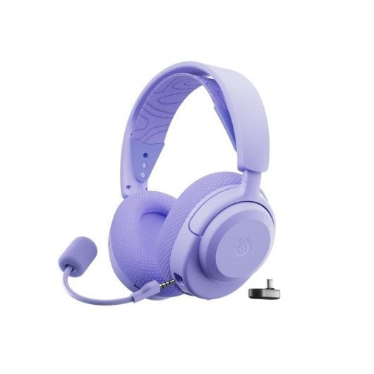 Auricolari SteelSeries Arctis Nova 3X wireless Bluetooth con Cancellazione del Rumore, microfono removibile e audio spaziale, lavanda