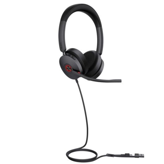 Auriculaires Yealink UH48 Dual Teams filaires USB-C/A avec réduction active du bruit, appels et musique, noir