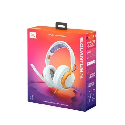 Auriculaires JBL Quantum 250 filaires Jack 3,5 mm Gaming avec microphone amovible teal
