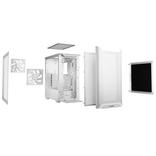 PC-Gehäuse Be quiet Pure Base 501 Airflow Window White, Midi Tower, Glasfenster