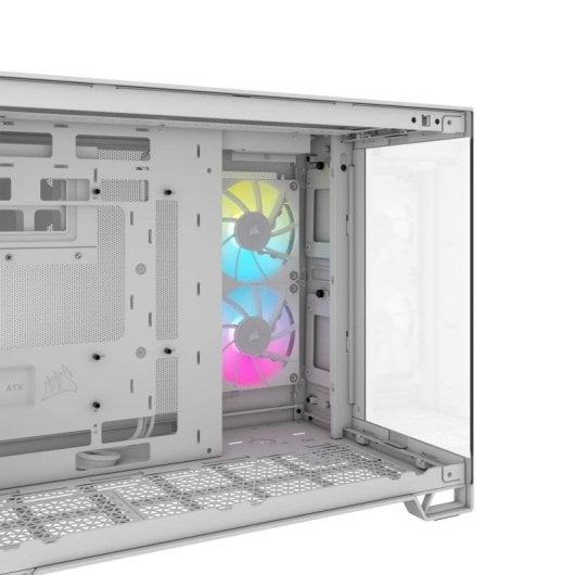 PC-Gehäuse Corsair 2500X RGB Weiß ATX Micro Tower Glas Seitenpanel RGB