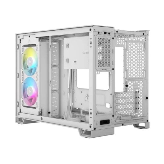 PC-Gehäuse Corsair 2500X RGB Weiß ATX Micro Tower Glas Seitenpanel RGB