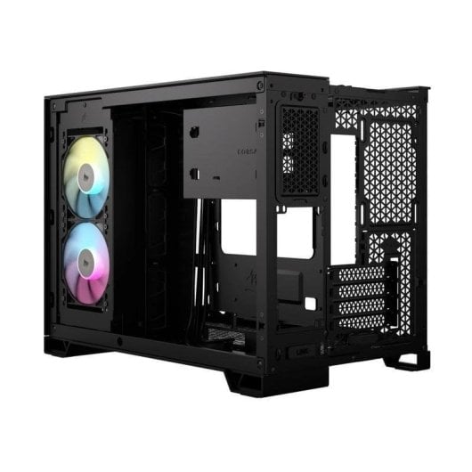 PC-Gehäuse Corsair 2500X RGB Micro Tower Schwarz Glas RGB USB-C