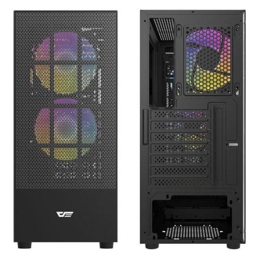 Case Darkflash DF-A290CL6-BK Nero ATX ARGB Vetro Temperato Mesh