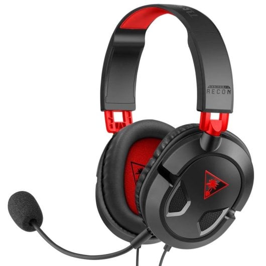 Casque Turtle Beach Recon 50 filaire jack 3,5 mm Gaming Microphone amovible Noir Rouge