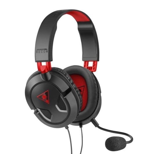 Casque Turtle Beach Recon 50 filaire jack 3,5 mm Gaming Microphone amovible Noir Rouge