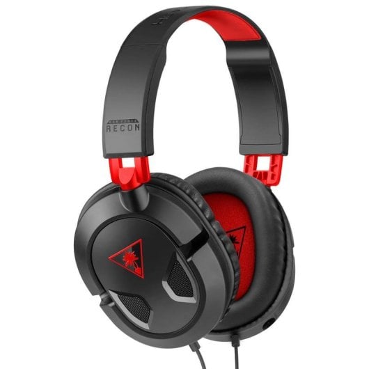 Casque Turtle Beach Recon 50 filaire jack 3,5 mm Gaming Microphone amovible Noir Rouge