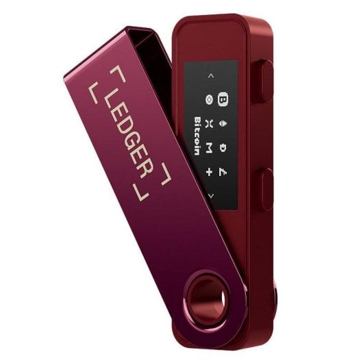 Wallet Ledger Nano S Plus LNSP-CRIM-MAGENTA-ENFRES USB Type-C Schermo Magenta Carminé
