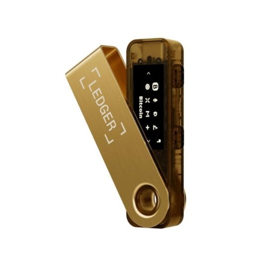 Monnaie physique Ledger Nano S Plus USB Type-C écran intégré or