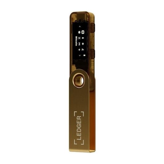 Portafoglio offline Ledger Nano S Plus Oro USB Tipo C schermo EAL5+