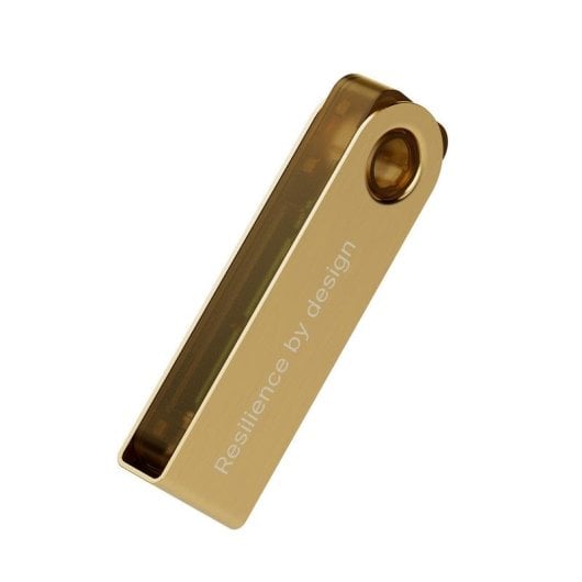 Monnaie physique Ledger Nano S Plus USB Type-C écran intégré or