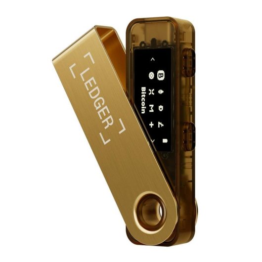 Portafoglio offline Ledger Nano S Plus Oro USB Tipo C schermo EAL5+