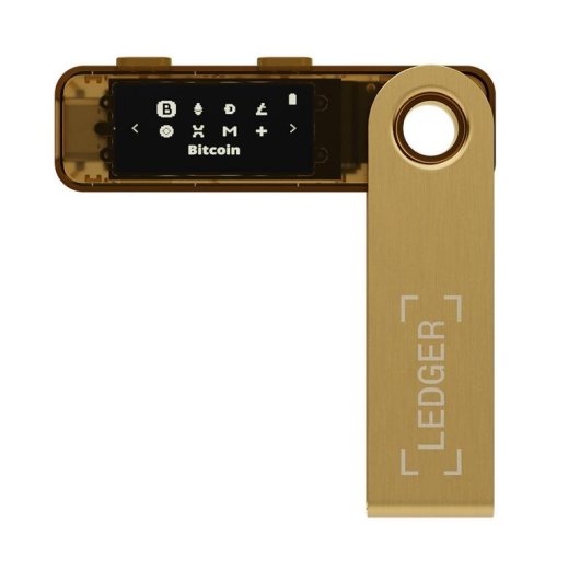 Portafoglio offline Ledger Nano S Plus Oro USB Tipo C schermo EAL5+