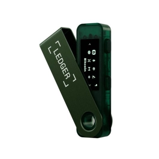 Portafoglio hardware LEDGER Nano S Plus USB Type-C Verde EAL5+ Display