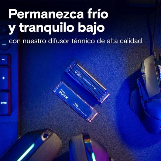 Disco Duro Crucial T710 4 TB SSD M.2 14500 MB/s + Disipador térmico
