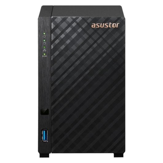 NAS Torre ASUSTOR AS1202T Realtek 1GB DDR4 2 Baias Gigabit