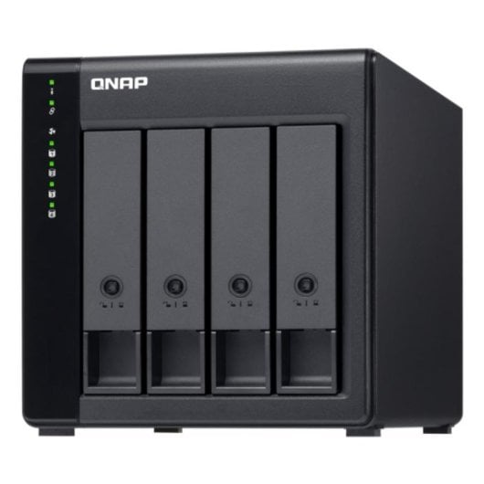 Boîtier disques durs QNAP TL-D400S 4 baies Acier Noir Gris Mini SAS Sécurité RAID