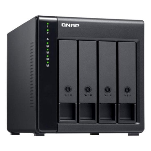 Boîtier disques durs QNAP TL-D400S 4 baies Acier Noir Gris Mini SAS Sécurité RAID