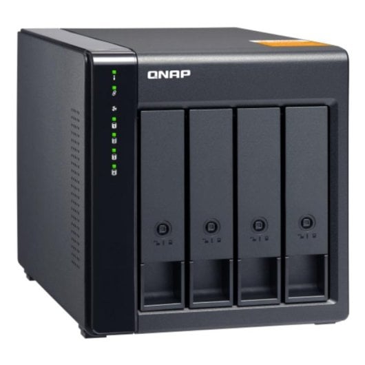 Boîtier disques durs QNAP TL-D400S 4 baies Acier Noir Gris Mini SAS Sécurité RAID