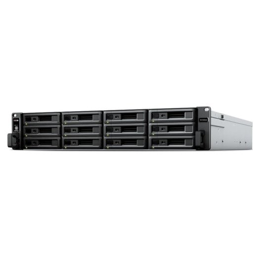 Caixa HDD/SSD Synology RX1222sas Rack 2U Aço Preto Hot-swap 12 Baias Alimentação Redundante