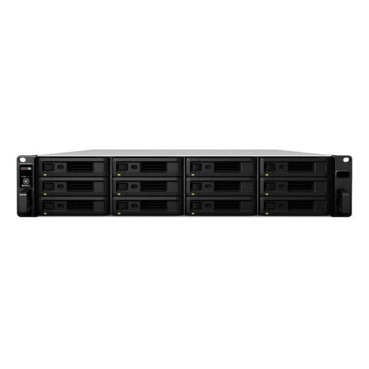 Caixa HDD/SSD Synology RX1222sas Rack 2U Aço Preto Hot-swap 12 Baias Alimentação Redundante