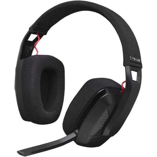 Casque The G-Lab KORP Platinium Sans Fil Bluetooth USB Gaming Pliable Noir