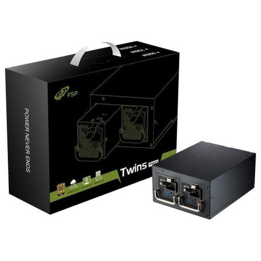Fonte di Alimentazione FSP Twins PRO 900W Certificazione 80 PLUS Gold Redundante