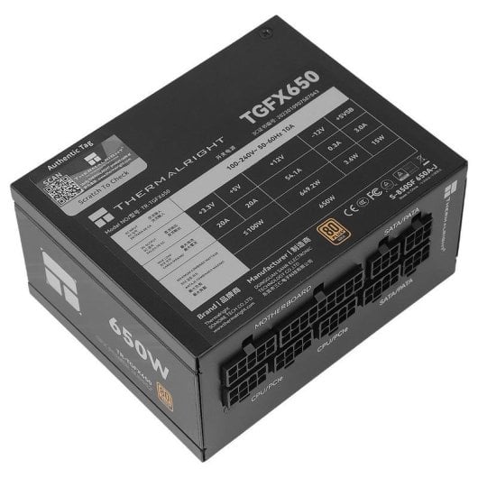 Alimentation PC Thermalright TGFX-650 650W 80Plus Gold modulaire silencieuse