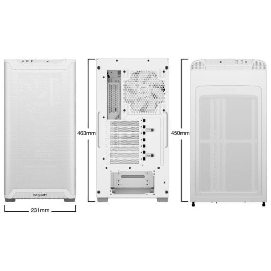 PC-Gehäuse be quiet! Pure Base 501 Airflow White Midi Tower ATX Mesh weiß