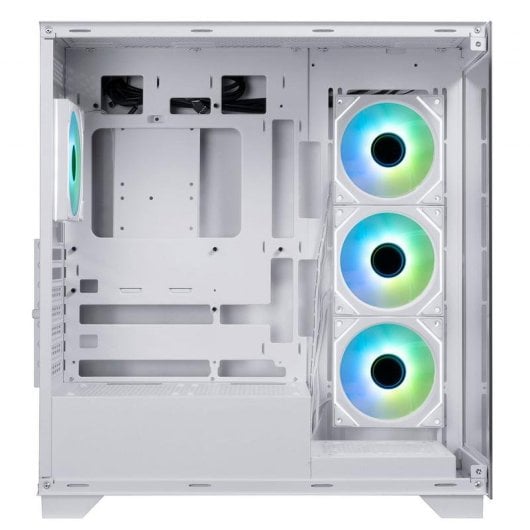PC-Gehäuse BitFenix Ceto Premium Edition BFC-CET-500-WWGSW-4A ARGB Midi Tower Weiß Glas