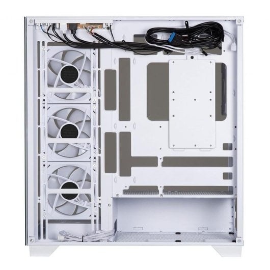 PC-Gehäuse BitFenix Ceto Premium Edition BFC-CET-500-WWGSW-4A ARGB Midi Tower Weiß Glas