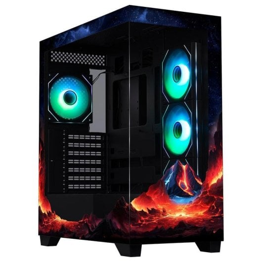 Boîtier BitFenix Ceto BFC-CET-500-KKGSK-VL fenêtre verre ARGB ATX noir
