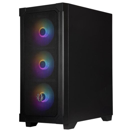 Gehäuse BitFenix Graph BFC-GRF-300-KKGSK-4A Mid-Tower Mesh Front 4x RGB-Lüfter Glasfenster