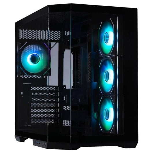 PC-Gehäuse BitFenix T10 BFC-T10-300-KKGSK-4A ARGB Glas Seitenfenster Schwarz