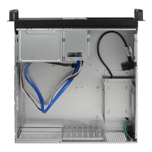 Chasis rack 2U Chieftec UNC-209SR-B-OP acero, 4 bahías, fuente 400 W, USB 3.0