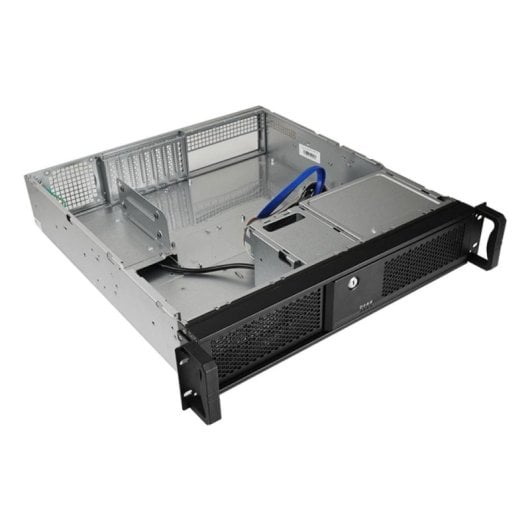 Chasis rack 2U Chieftec UNC-209SR-B-OP acero, 4 bahías, fuente 400 W, USB 3.0
